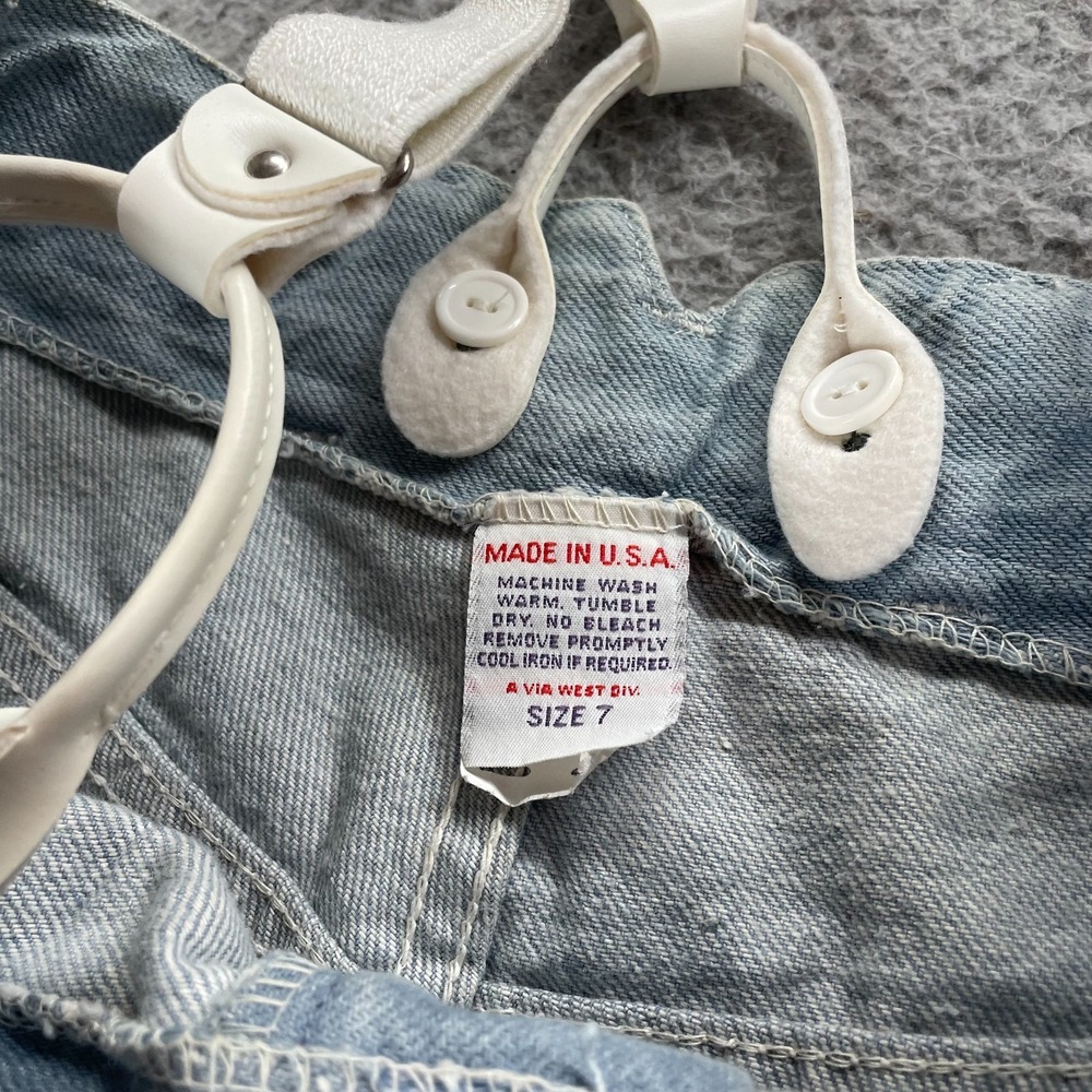 Vintage 70s Womens Pleated Jeans Suspender High Waist Fits 26x28 USA RARE *Read - Picture 12 of 15